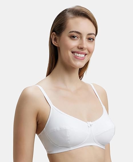 Jockey 1615 Women’s Everyday Wirefree Cotton Bra – Full Coverage & Soft Adjustable Straps